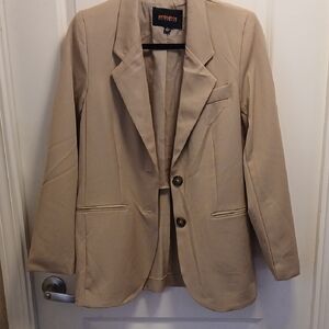 Ambiance Beige Women's Blazer